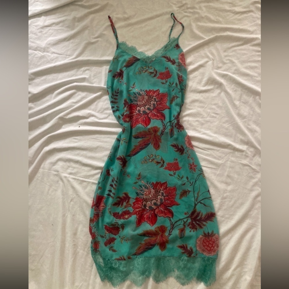 Soft Surroundings Floral Lace Sleeveless Slip Dress Size Small